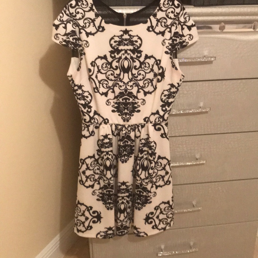 Black and white dress